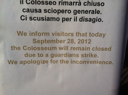 Colosseum on Strike!