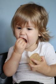 Viona Eating Cinnamon Nut Cookies
