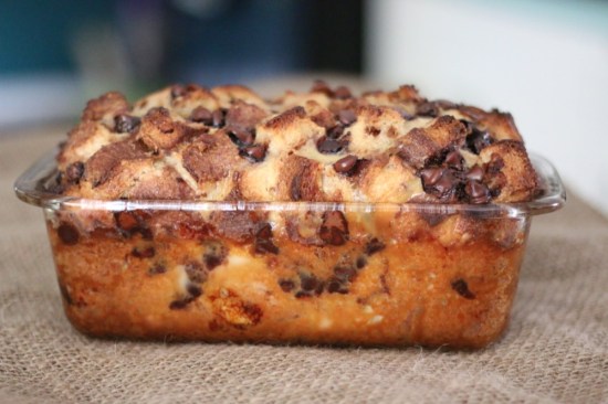 Cinnamon and Chocolate Bread Pudding