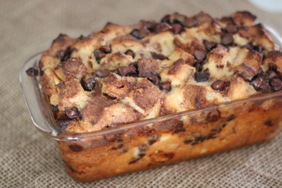 Cinnamon and Chocolate Bread Pudding