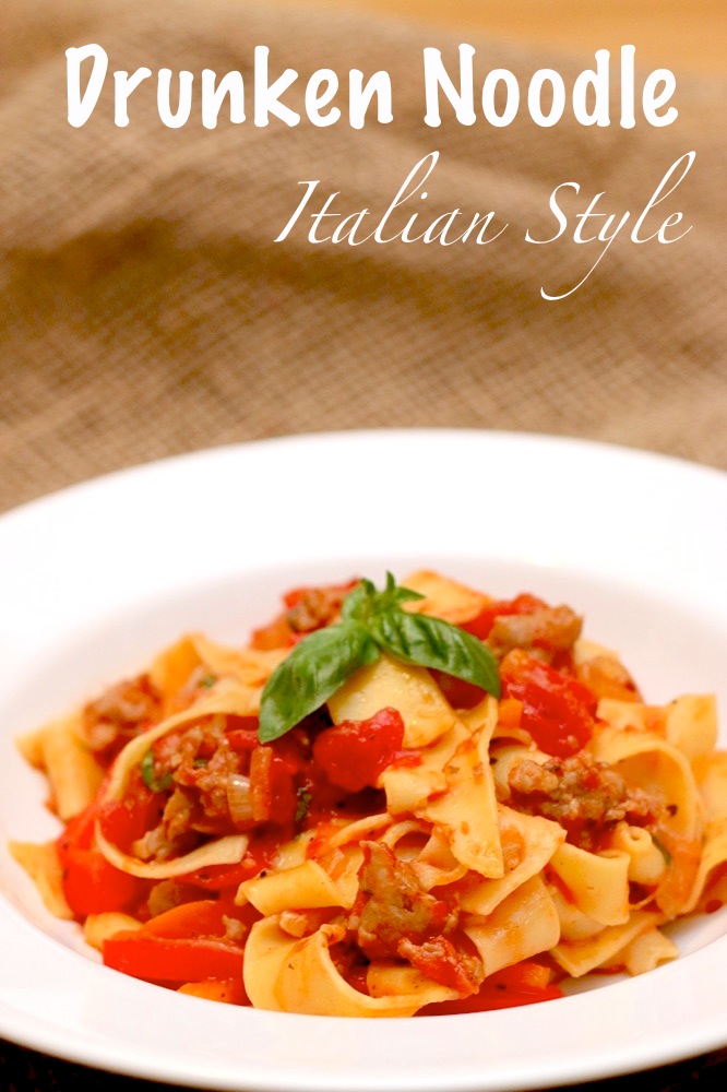 Drunken Noodle Italian Style