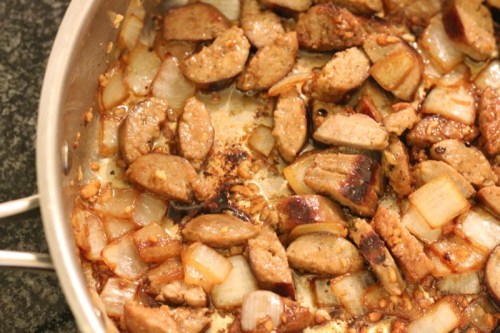 One Pot Sausage and Rice Skillet