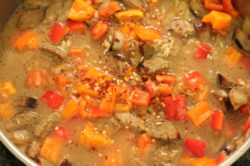 One Pot Sausage and Rice Skillet