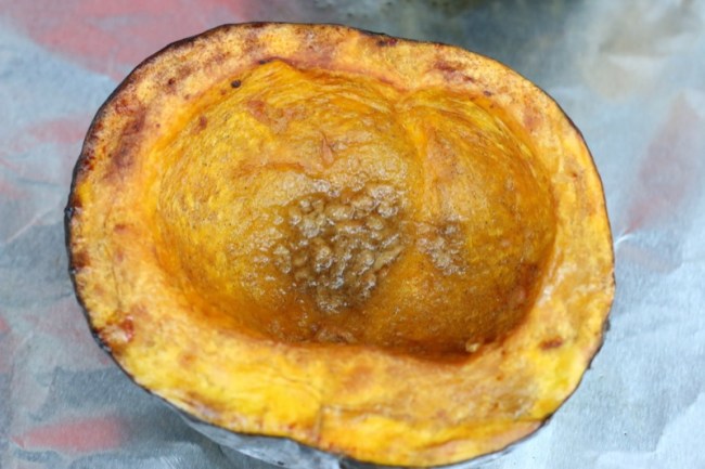 Sausage and Apple Stuffed Kabocha Squash